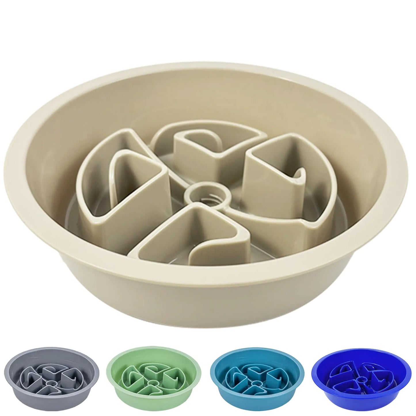Everyday 2-Cup Slow Feeder Dog Bowl